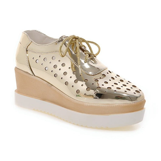 Zapatos Plataforma con Ojetes de Cordones - Image 3