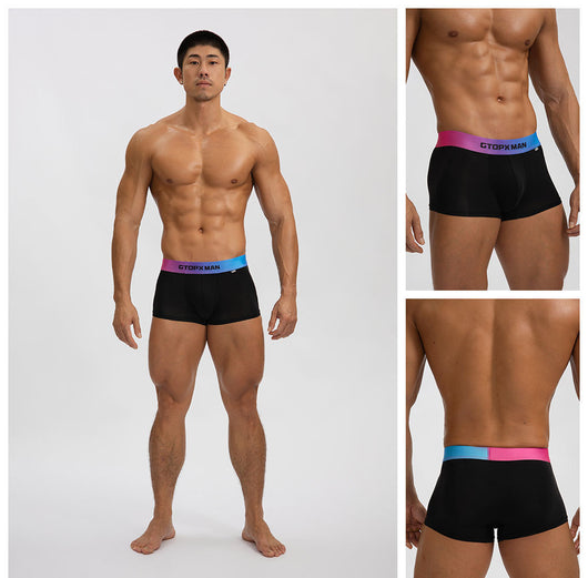 Bóxers Hombre Seda Helada Cintura Baja Verano Degradado Convexo - Image 15