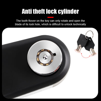 Candado de Disco con Alarma Antirrobo Portátil para Bicicleta y Vehículos Eléctricos - Image 32