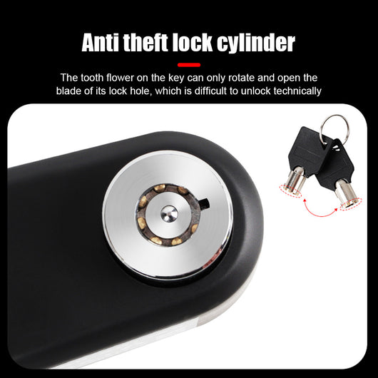 Candado de Disco con Alarma Antirrobo Portátil para Bicicleta y Vehículos Eléctricos - Image 32