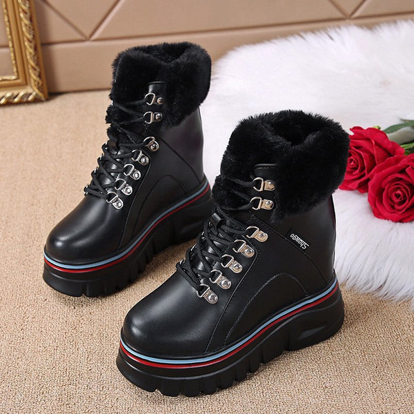 Botas Casuales de Suela Gruesa para Mujer - Otoño e Invierno