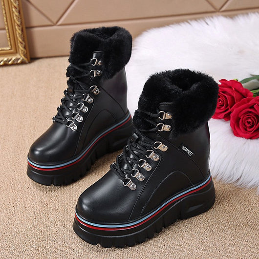 Botas Casuales de Suela Gruesa para Mujer - Otoño e Invierno