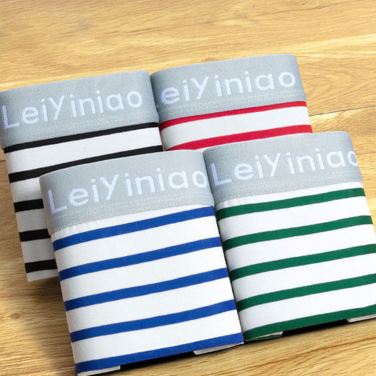 Pack de 4 Bóxers de Algodón para Hombre - Diseños a Rayas y Estampados - Image 6