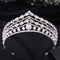 Conjunto de Joyería Nupcial Corona Barroca de Aleación con Zirconia y Pedrería