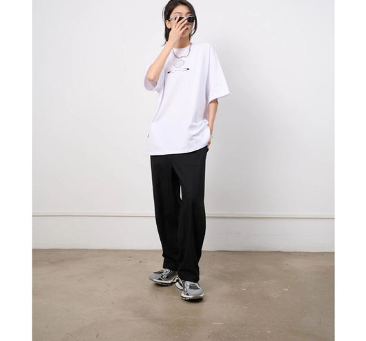 Camiseta de Algodón con Estampado y Cuello Redondo - Image 3