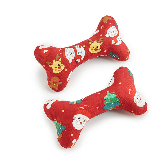 Juguete Peluche Navideño para Perros - Alivia Estrés y Mastica