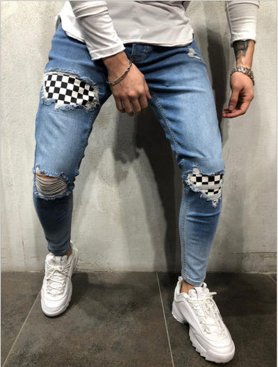 Jeans Azules Rotos con Logo - Image 7