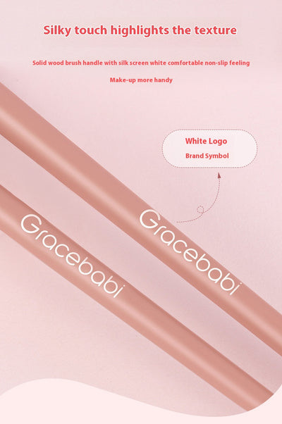 Pincel Delineador Curvado con Cerdas Suaves - Maquillaje de Ojos y Rubor - Image 16