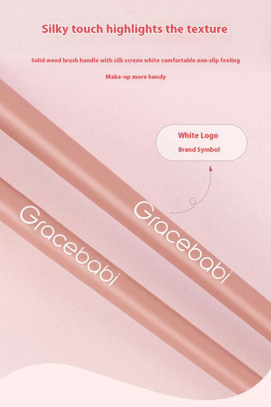Pincel Delineador Curvado con Cerdas Suaves - Maquillaje de Ojos y Rubor - Image 16