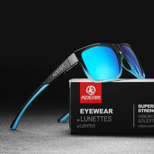 Gafas de Pesca Polarizadas con Lentes de Película Real Colorida