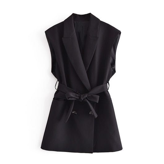 Chaleco Doble Botonadura para Mujer con Cinturón - Colección Verano - Image 7