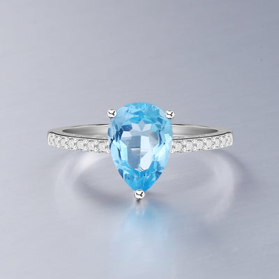 Anillo de Plata Esterlina con Piedra Natural - Diseño Minimalista - Image 9
