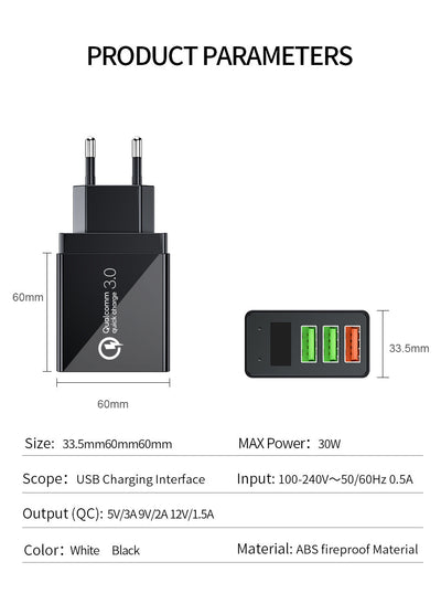 Cargador USB para móvil con pantalla digital - Image 6