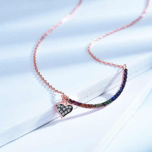 Collar de Plata 925 Arcoíris para Mujer - Image 8