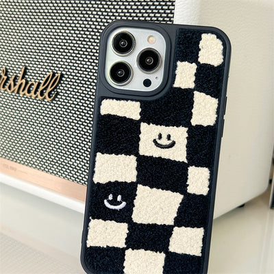 Funda para Teléfono Patrón Ajedrez Blanco y Negro - Image 6