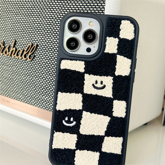 Funda para Teléfono Patrón Ajedrez Blanco y Negro - Image 6