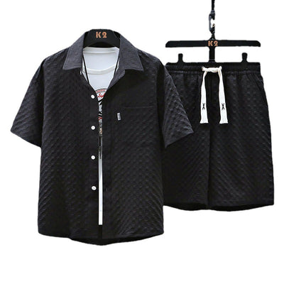 Conjunto de Camisa y Pantalón Ice Silk para Hombre - Image 5