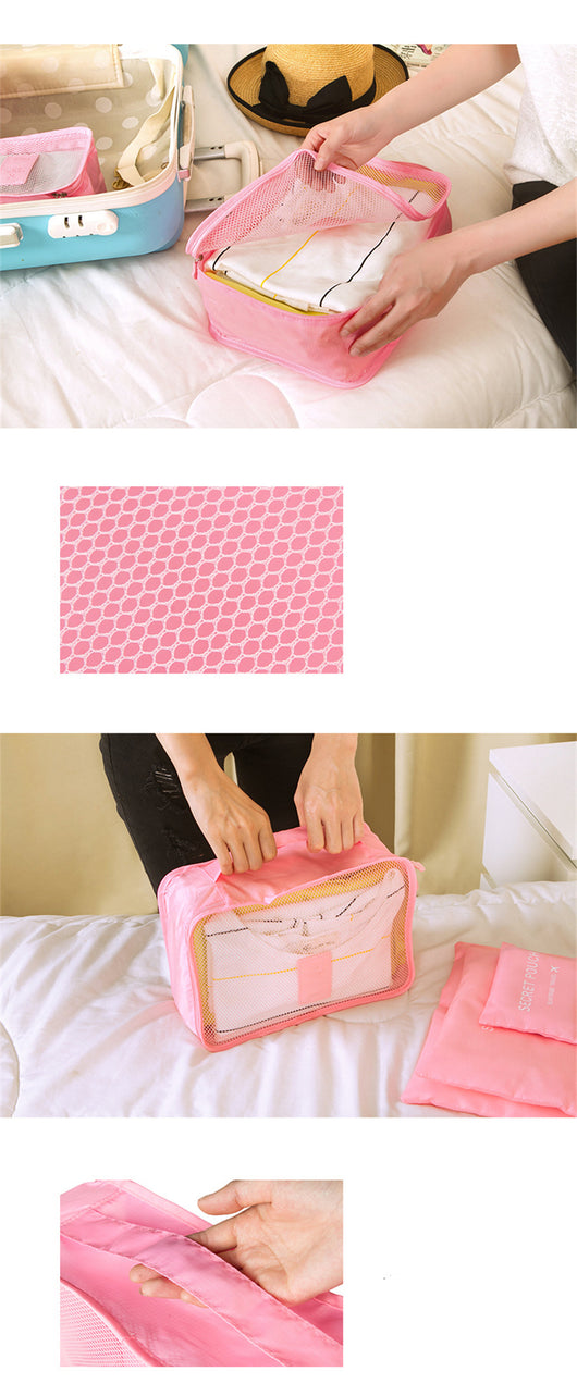 Organizador de Viaje en Nylon Impermeable - Cubos de Empaque Durables - Image 41