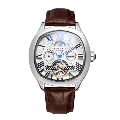 Reloj Mecánico Automático Resistente al Agua con Correa de Cubo - Image 4