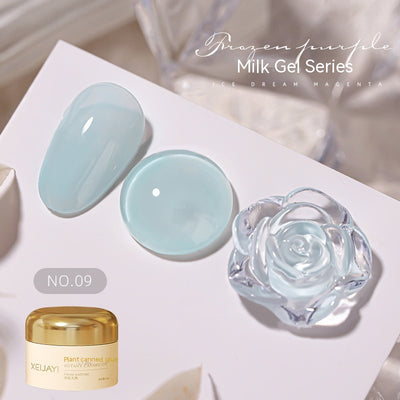 Esmalte UV Gelatina Láctea Color Sólido Efecto Hielo Verano - Image 14