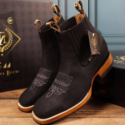 Botas Chelsea Martin con Bordado en Mangas - Estilo Europeo para Hombre - Image 4