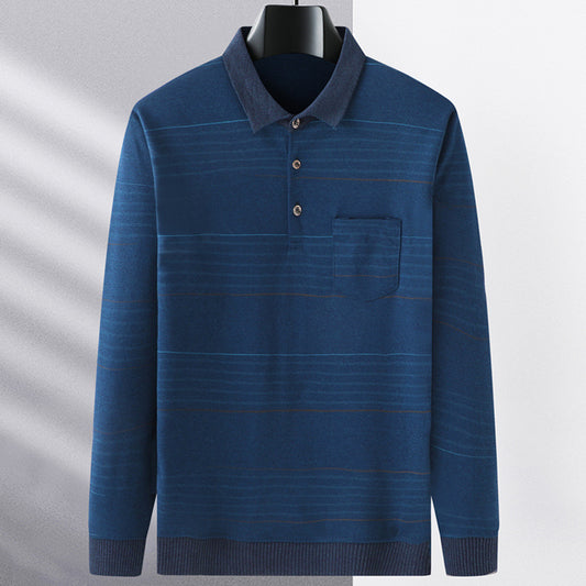 Camiseta Manga Larga Clásica para Hombre Primavera - Image 2