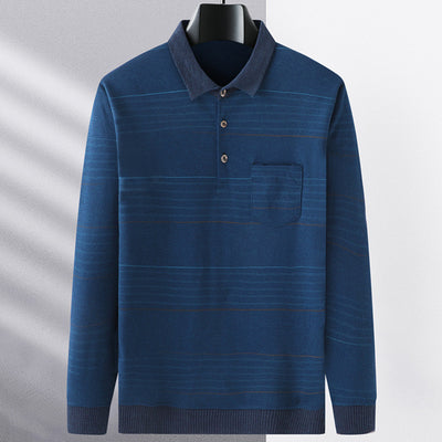 Camiseta Manga Larga Clásica para Hombre Primavera - Image 2