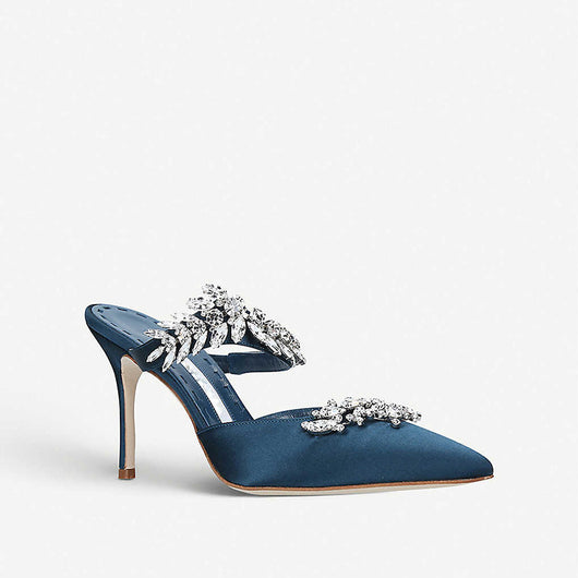 Sandalias Stiletto con Punta Francesa y Strass para Drag - Media Punta - Image 14