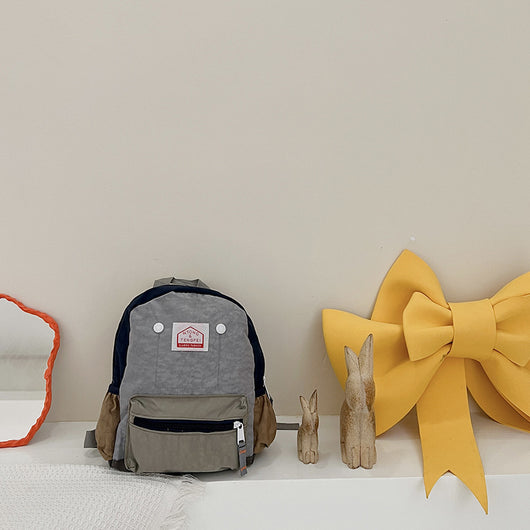 Mochila Infantil de Lona, Simple y Ligera con Protección de Columna para Niños y Niñas - Image 9