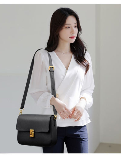 Bolso Mensajero de Cuero Vintage para Mujer - Image 17