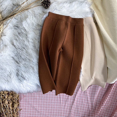 Pantalones Casuales de Punto Grueso para Niños - Corte Recto Pierna Ancha - Image 16