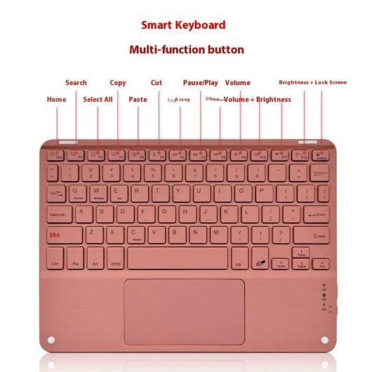 Teclado Bluetooth con Touchpad para Móvil y Tablet - Recargable Inalámbrico - Image 32