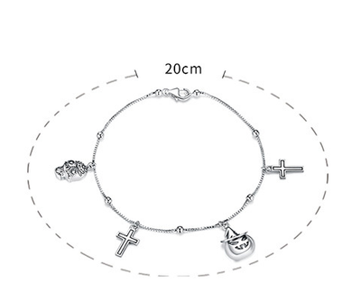 Pulsera Calavera Skull Cross para Mujer - Estilo Personalidad - Image 6