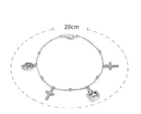 Pulsera Calavera Skull Cross para Mujer - Estilo Personalidad - Image 6