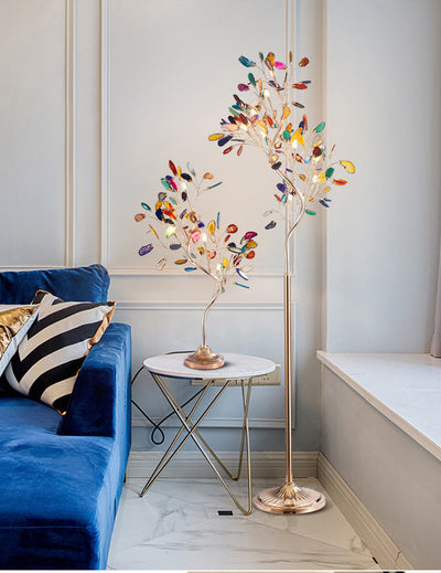 Lámpara de Piso Nórdica Rama de Ágata - Diseño Artístico para Sala - Image 7