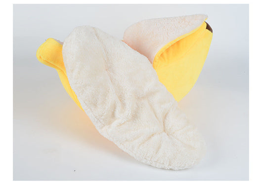 Cama Redonda para Mascotas Desmontable y Lavable - Diseño Banana Versátil - Image 10
