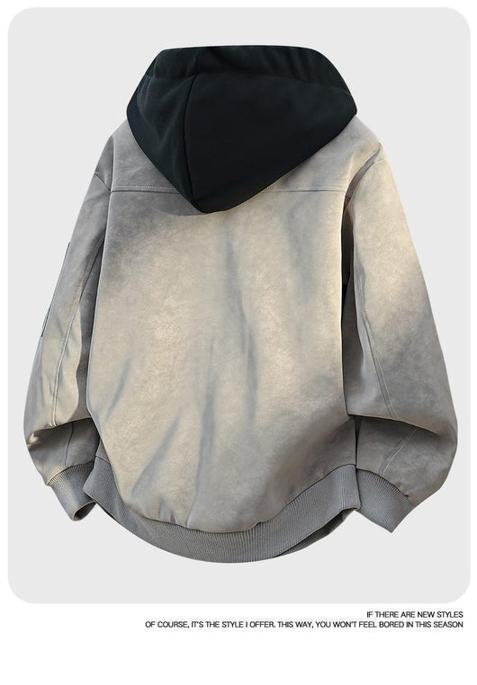 Chamarra Hoodie Hombre Versátil y Cómoda de Ajuste Relajado - Image 13