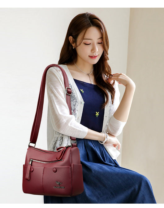 Bolso de Cuero Suave para Mamá - Diseño Minimalista y Versátil - Image 13