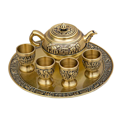 Juego de Té de Lujo Moderno - Tetera, Tazas y Bandeja Premium - Image 5
