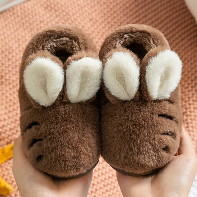 Pantuflas de Algodón con Diseño de Conejo Animado para Niños y Niñas - Image 6