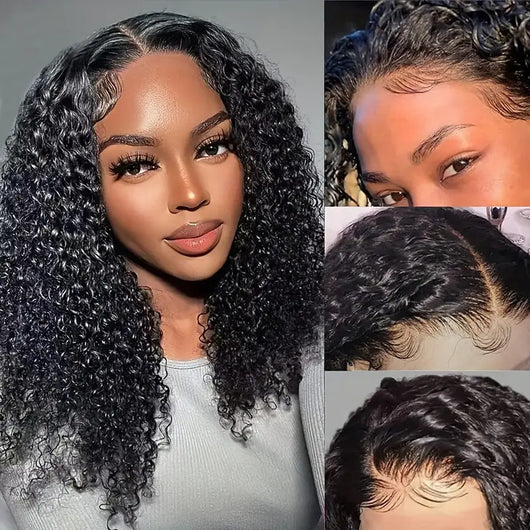 Peluca Bob Ondulada Water Wave con Encaje Frontal - Cabello Humano 100% Doble Densidad - Image 6