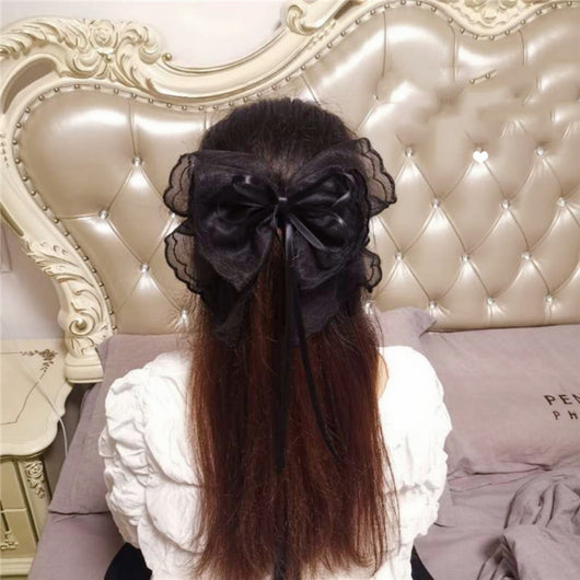Pasador Lolita Japonés con Lazo - Clip para Cola de Caballo Elegante - Image 4