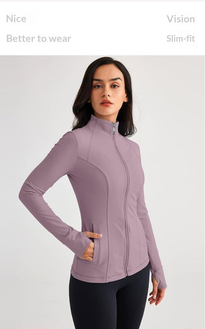 Chaqueta Deportiva Ajustada de Manga Larga con Tecnología Elástica - Image 31