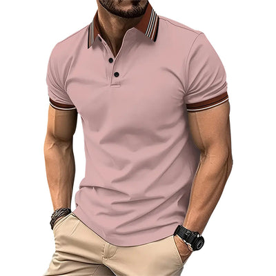Polo Ejecutivo Bicolor de Manga Corta para Hombre - Image 16