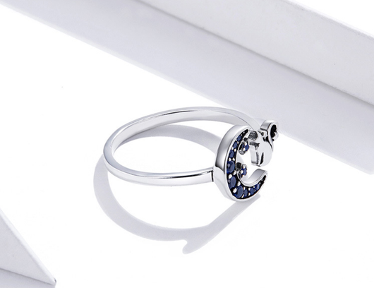 Anillo de Plata Gato Luna - Diseño Minimalista y Elegante - Image 13