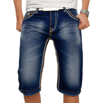 Pantalones de Mezclilla Casual para Hombre con Bolsillos Funcionales - Estilo Europeo y Americano