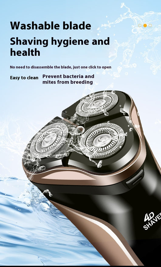 Afeitadora Flotante de Tres Cabezales con Anillo Doble para Hombre - Image 16