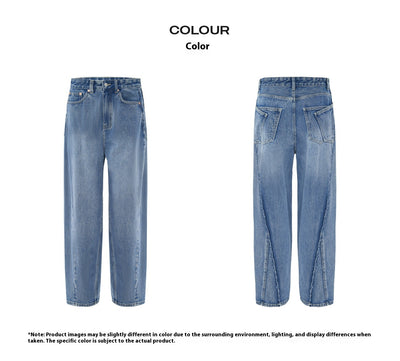 Pantalones Vaqueros Azul Desteñido Holgados Premium para Mujer - Image 11
