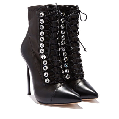 Botas Tacón Alto Strass Otoño Invierno - Estilo Trendy - Image 3