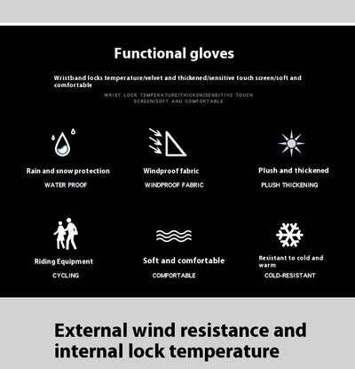 Guantes Térmicos Impermeables Antideslizantes para Esquí Mujer con Pantalla Táctil - Image 30
